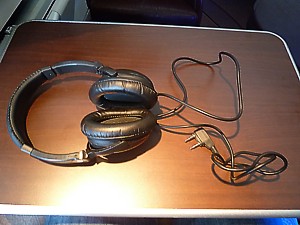 Turkish Airlines business class headphones June 2011