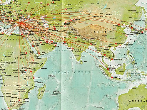 Turkish Airlines Routemap June 2011