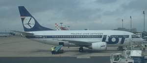 LOT Polish Airlines 737 at LHR Aug 03