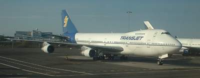 Transjet 747 at Stockholm Arlanda April 03