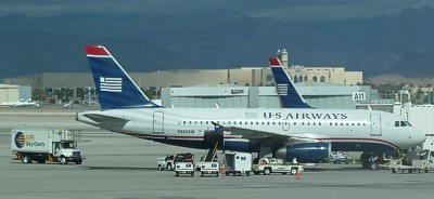 US Airways Airbus A319 at Las Vegas November 2011