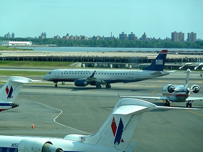 US Airways Embraer 190 at New York La Guardia June 2011