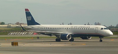 US Airways Embraer 190 at New York LaGuardia June 2011