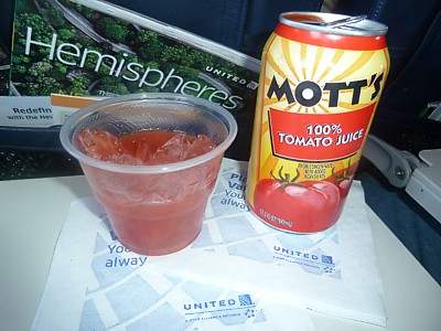 United Airlines Bloody Mary June 2011