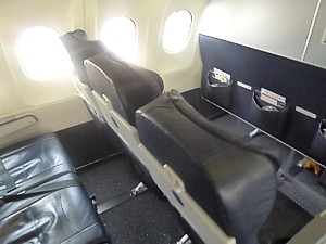 United Continental First Class seat - ex UA seat on an A320 - June 2011