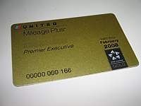 Mileage Plus Glod member Card June 2007