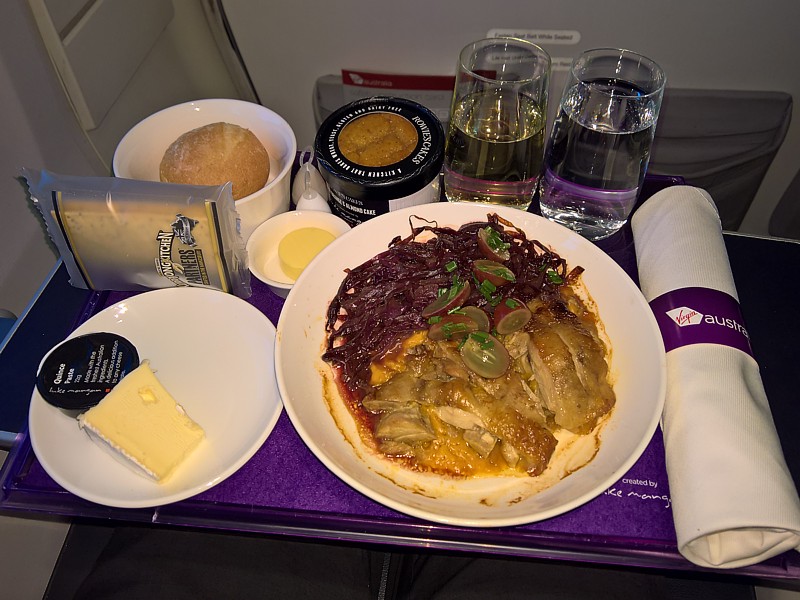 Virgin Australia Inflight Meal SYD MEL Oct 2017