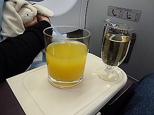 Virgin Atlantic Welcome Drink