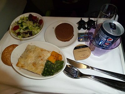 Virgin Atlantic inflight meals - April 2013