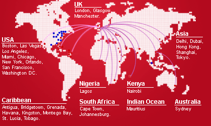 Virgin Atlantic Routemap Jan 2010