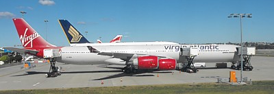 Virgin Atlantic A340 at Sydney, Australia October 2009