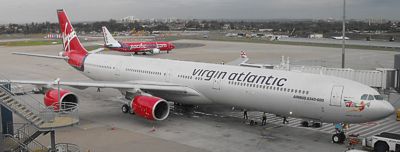 Virgin Atlantic A340 at Sydney, Australia March 2009