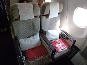 Virgin Atlantic Extra Legroom Seat