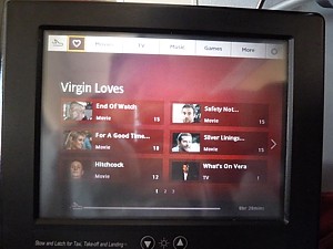 Virgin Atlantic Seatback TV