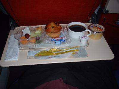 A Picture of Virgin inflight food - breakfast JFK-LHR