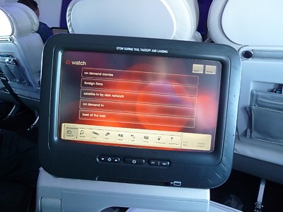 Virgin America Inflight Entertainment June 2011