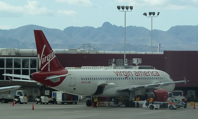 Virgin America A320 at Las Vegas June 2011