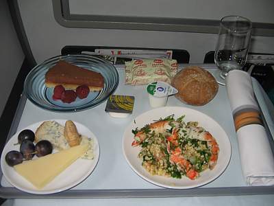 BA dinner LHR to ATH March 2007