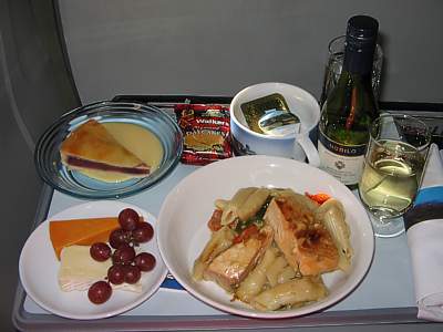 BA dinner BCN to LHR June 2007