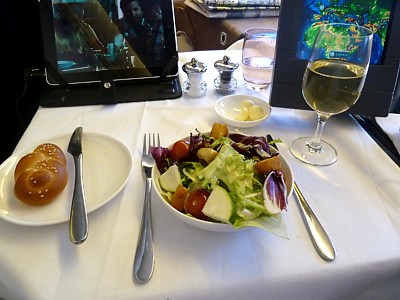 British Airways First Class Food DXB-LHR Nov 2011