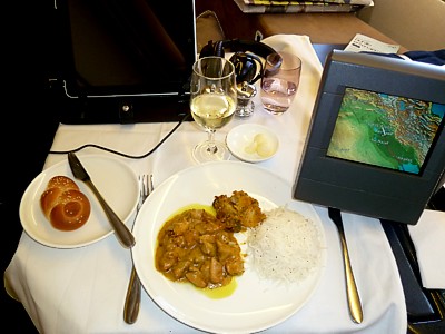 British Airways First Class Food DXB-LHR Nov 2011