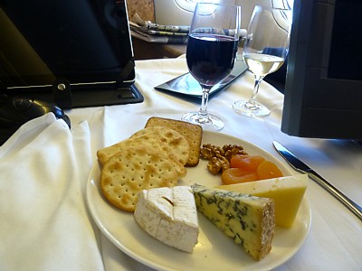 British Airways First Class Food DXB-LHR Nov 2011