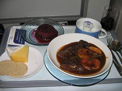 BA dinner LHR to ATH March 2007