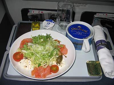 BA lunch LHR to DUS April 2007