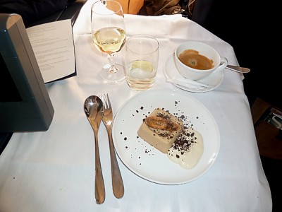 British Airways First Class Food LHR-ORD Nov 2011