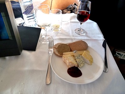 British Airways First Class Food LHR-ORD Nov 2011