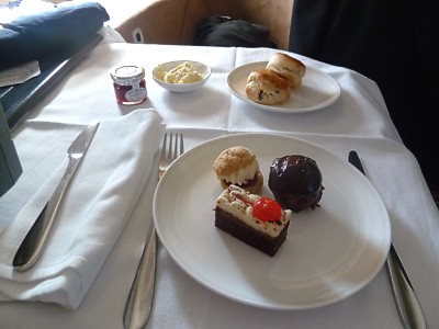 British Airways First Class Food LHR-ORD Nov 2011