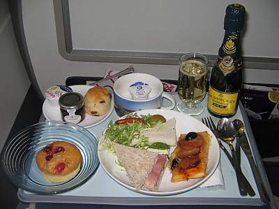 BA dinner LHR to TXL Aug 2006