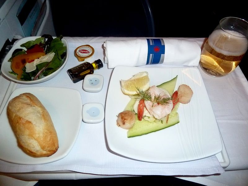 Air Canada Inflight Meal Business Class YYZ SYD Aug 2012