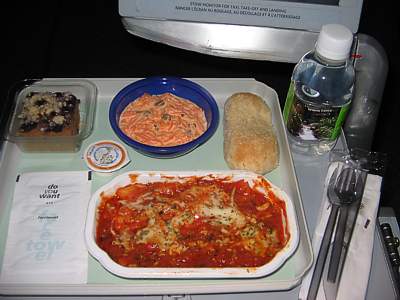 Air Canada dinner YYZ-LHR June 2007