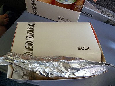 Fiji Airways inflight meals SYD-NAN July 2014