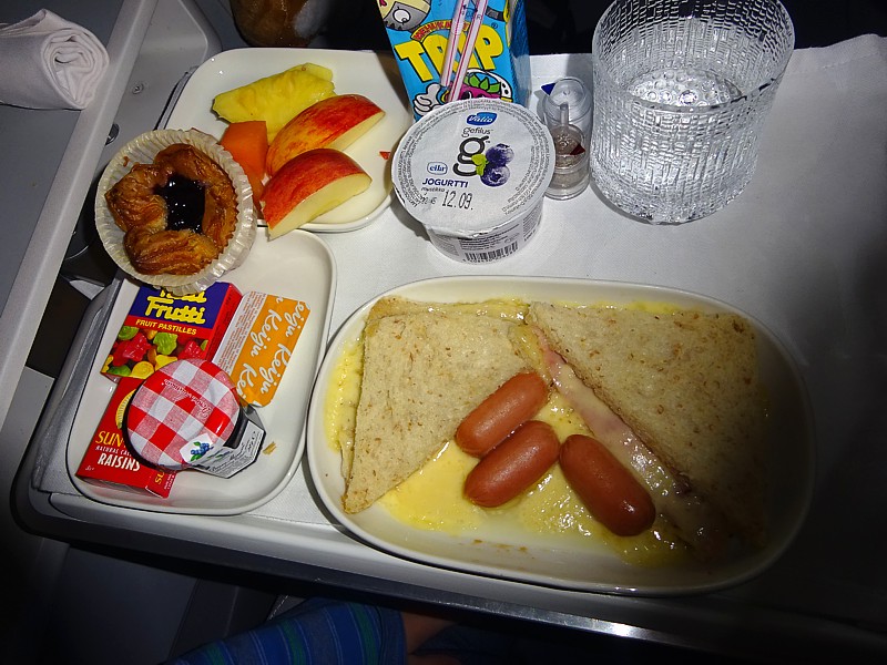 Finnair Inflight Meal Business Class HEL July 2016