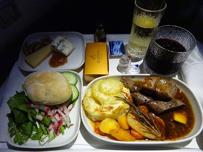 Finnair Inflight Meal Business Class HEL July 2016