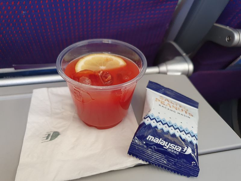 Malaysia Airlines Economy Class Inflight Meal London LHR to Kuala Lumpur KUL July 2019