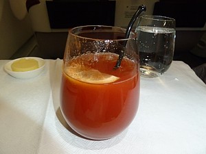 Qatar Airways - bloody mary