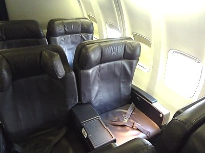 United Continental Business Class seat - ex CO seat on a 737 - June 2011
