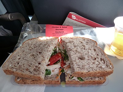 Virgin Australia inflight meals - July 2013