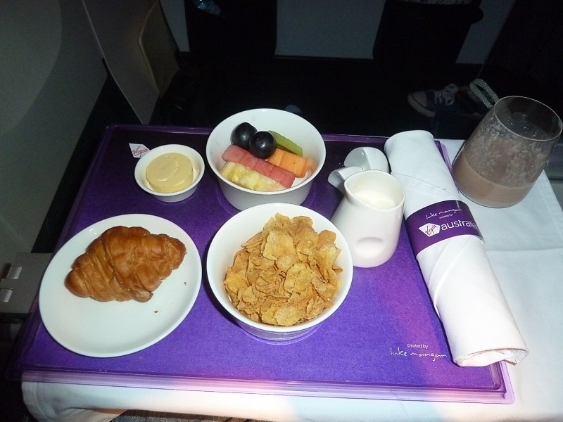 Virgin Australia Inflight Meal AUH SYD Sept 2015