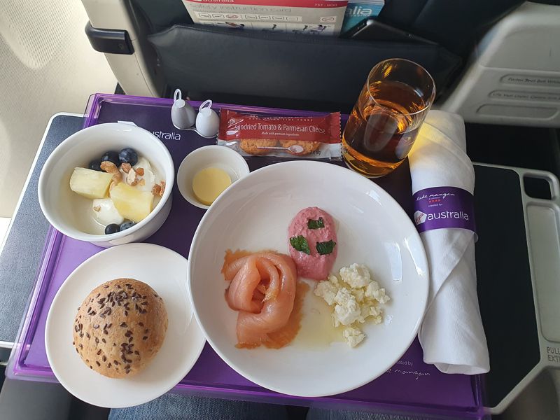 Virgin Australia inflight meal BNE CNS