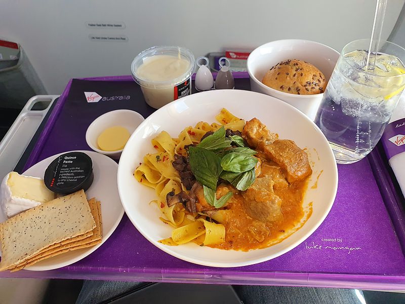 Virgin Australia inflight meal CNS BNE