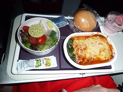 Virgin Atlantic inflight meals - March 2013