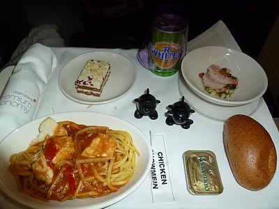 Virgin Atlantic inflight meals - April 2013