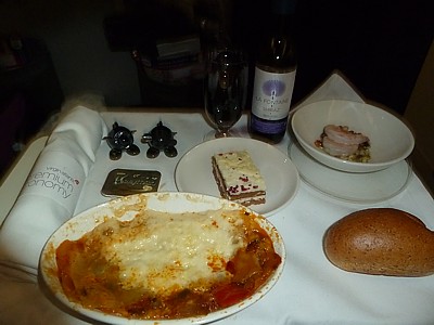 Virgin Atlantic inflight meals - April 2013