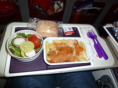 Virgin Atlantic inflight meals - March 2013