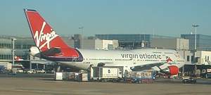 Virgin Atlantic 747 at London Heathrow Dec 2003